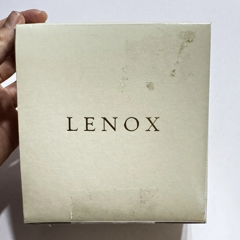 Lenox Footprints In The Sand Heart Ornament W box Christmas Fine Chine Porcelain